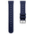 Waffle Pattern Rubber Dive Watch Strap - Blue