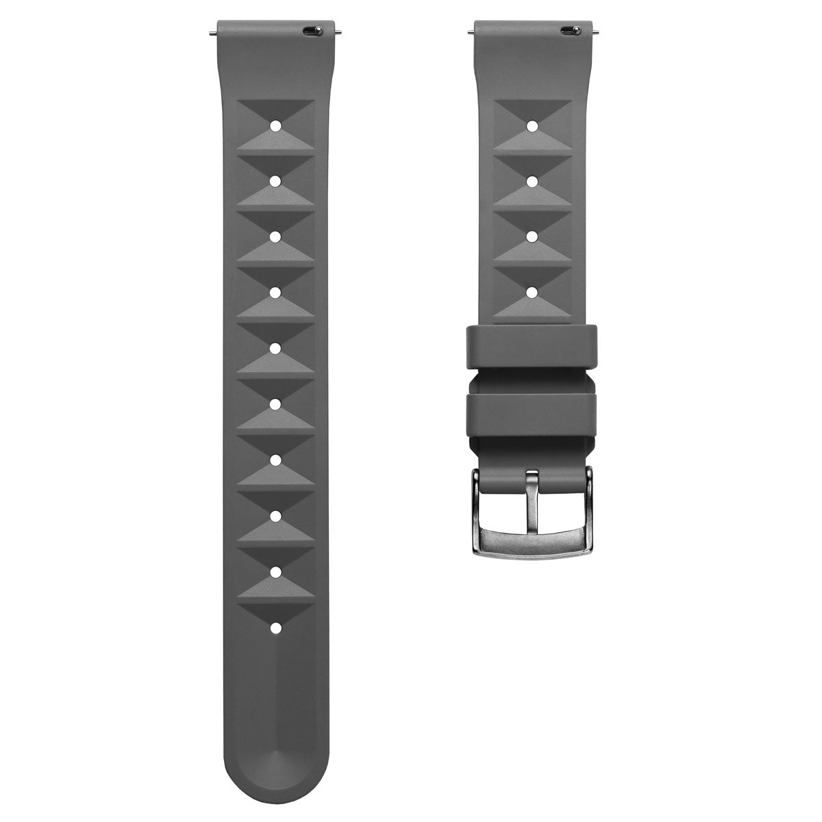 Grey rubber watch band hot sale