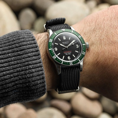 Geckota Ocean-Scout Dive Watch - Emerald Green - Berwick Stainless Ste