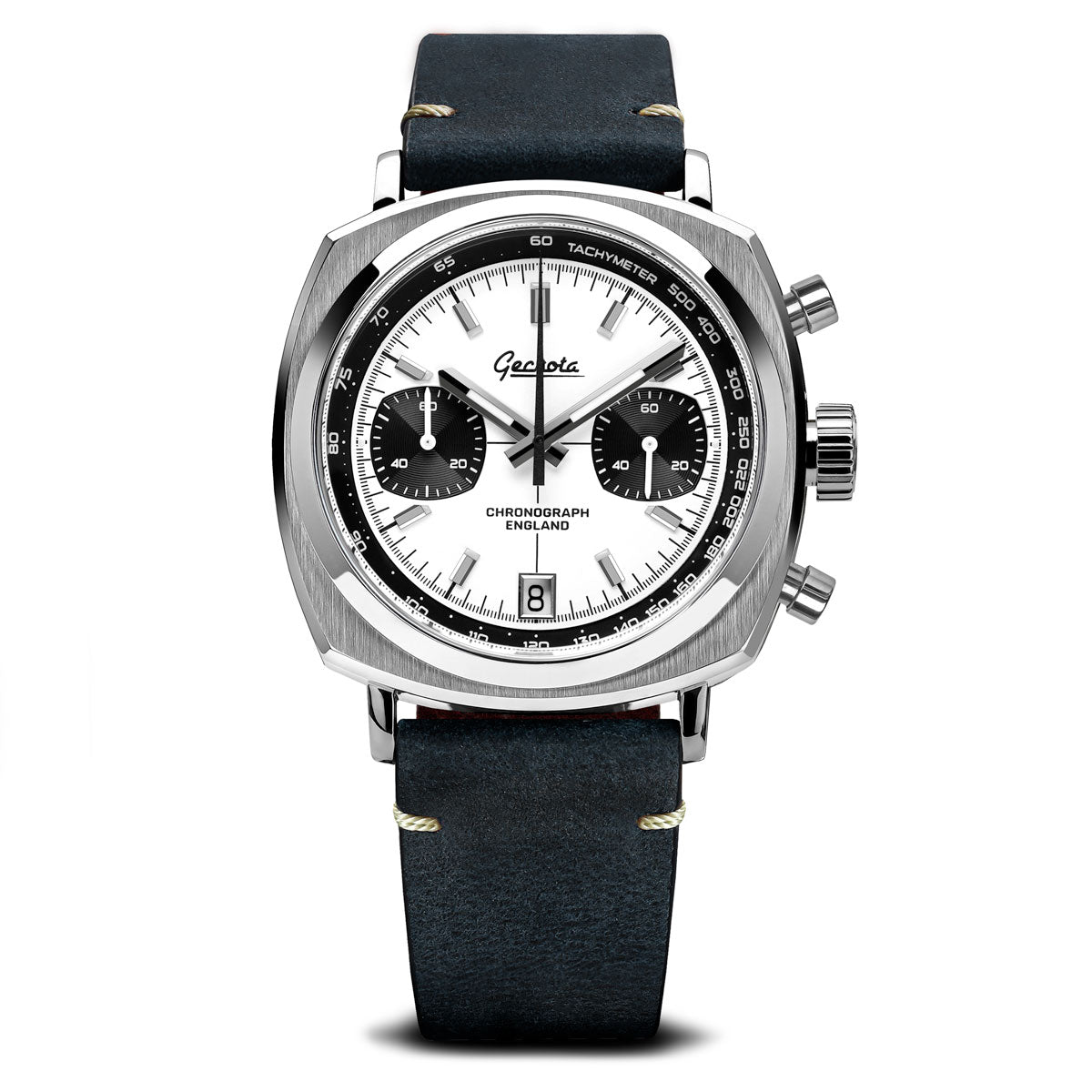 HEMEL Meca-Quartz Chronograph Watch with Full Lume Panda Dial #HF28FL