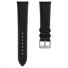 Phalanx Padded Sailcloth QR Water-Resistant Watch Strap - IP Black