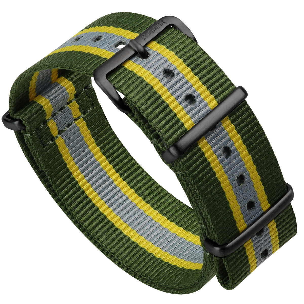 Phalanx Nylon Military Watch Strap - Army Green - IP Black Hardware -  Geckota
