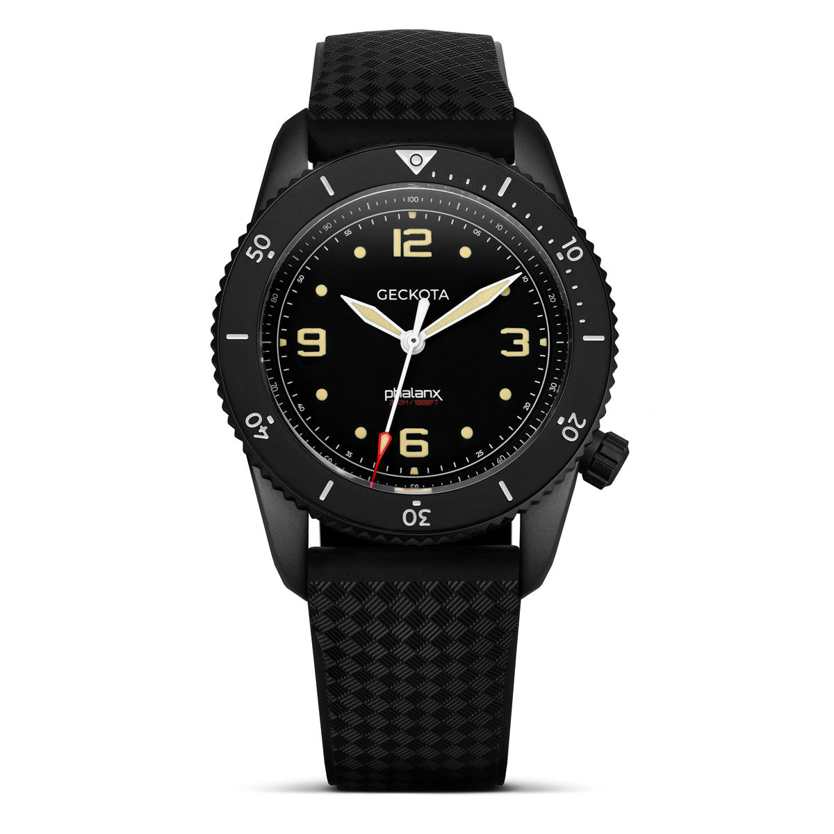 Phalanx Padded Sailcloth QR Water-Resistant Watch Strap - IP Black