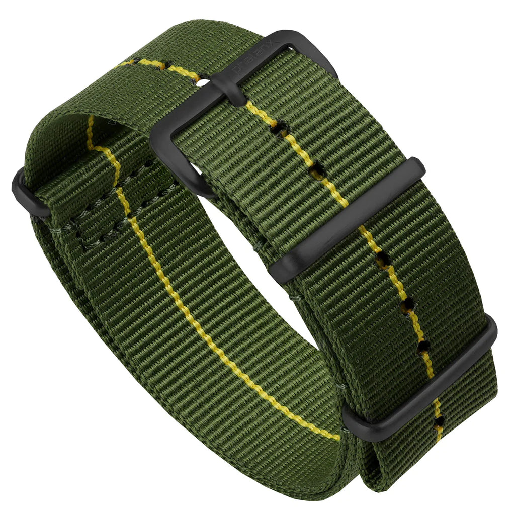 Green and sale yellow nato strap