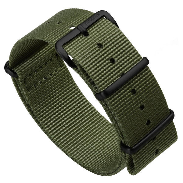 Military Green Nylon Strap | 22mm by Torgoen